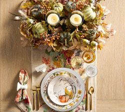 Bedford Harvest Gourd Stoneware Salad Plates - Set of 4