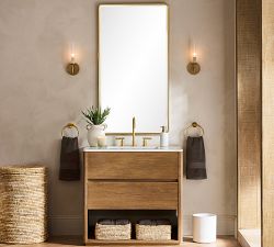 Vintage Rounded Tall Rectangular Mirror