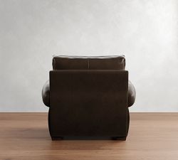 Pearce Roll Arm Leather Recliner