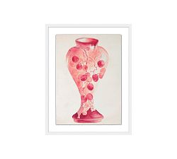 Pink Vase Framed Print