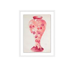 Pink Vase Framed Print