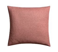 Open Box: Classic Belgian Flax Linen Knife Edge Sham, Euro - Set of 2 - Rosewood