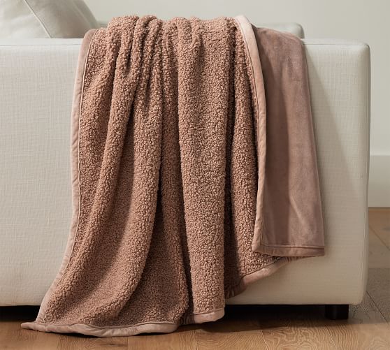 Pottery Barn Teddy Faux Fur Throw
