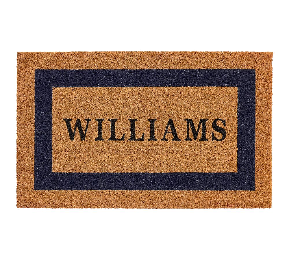 Personalized Framed Doormat - 30" x 48", Navy