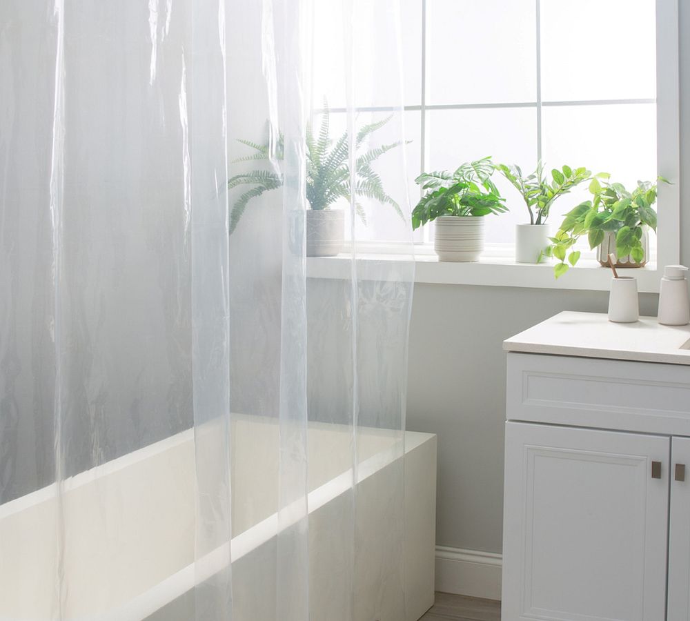 Perl Heavy Shower Curtain Liner - Clear, 72" x 72"