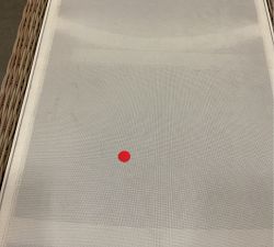 Open Box: Huntington Mesh Stackable Outdoor Single Chaise Lounge, Set of 2 - Natural