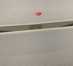 Open Box: Huntington Mesh Stackable Outdoor Single Chaise Lounge, Set of 2 - Natural