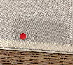 Open Box: Huntington Mesh Stackable Outdoor Single Chaise Lounge, Set of 2 - Natural