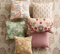 Primrose Hill Embroidered Pillow