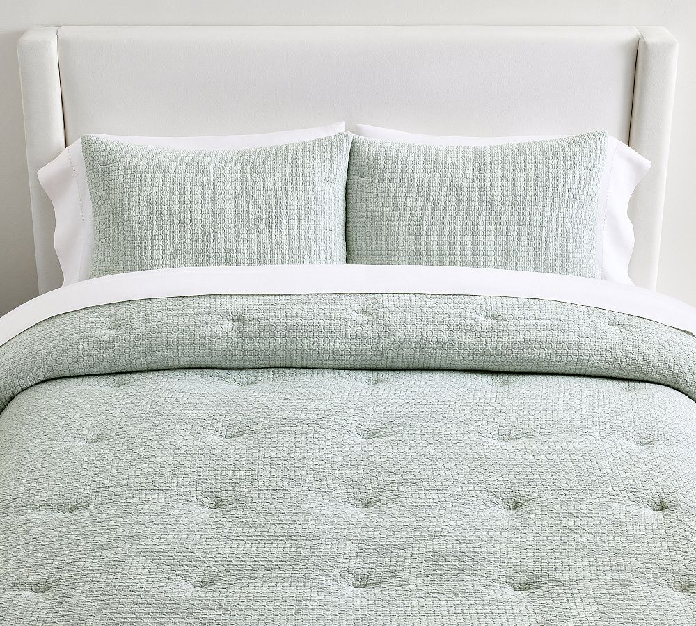 Jax Textured Comforter in Chambray King size