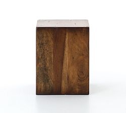Parkview Square Reclaimed Wood End Table (14")
