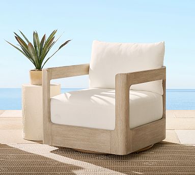 Aptos Outdoor Swivel Lounge Chair, Set of 2