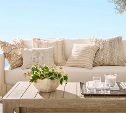 Sweater Knit Outdoor Pillow