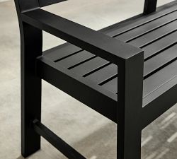 Malibu Metal Outdoor Porch Bench (54")