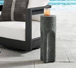 Lagos Round Concrete Outdoor Drink Table (8")