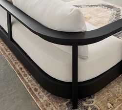 Malibu Metal Curved Outdoor Sofa (89")