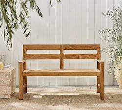 Malibu Teak Outdoor Porch Bench (54")