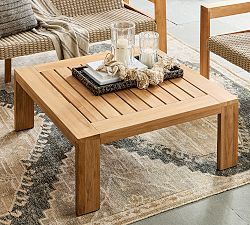 Malibu Teak Square Outdoor Grand Coffee Table (40")