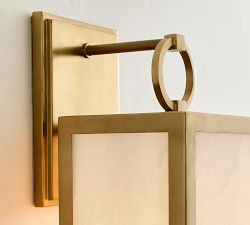 Manor Alabaster Outdoor Sconce (19")