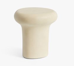 Vila Concrete Round Outdoor Drink Table (18")