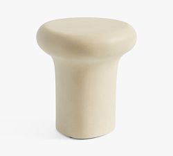 Vila Concrete Round Outdoor Drink Table (18")