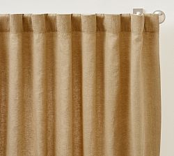 Open Box: Belgian Flax Linen Light Filtering Curtain, 50" W x 96" L - Tumbleweed