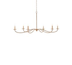 Bosley Rattan Chandelier (61")