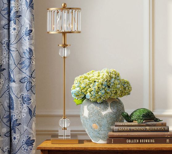 Crystal Chandeliers & Lamps | Crystal Light Fixtures | Pottery Barn
