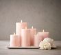 Premium Flickering Flameless Wax Pillar Candle - Salt Washed