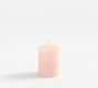 Premium Flickering Flameless Wax Pillar Candle - Salt Washed