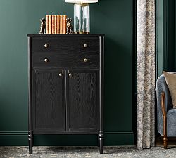 Chris Loves Julia Modern Traditional Tall 2-Drawer Dresser (33")