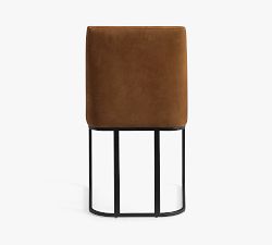 Jake Leather Metal Dining Chair
