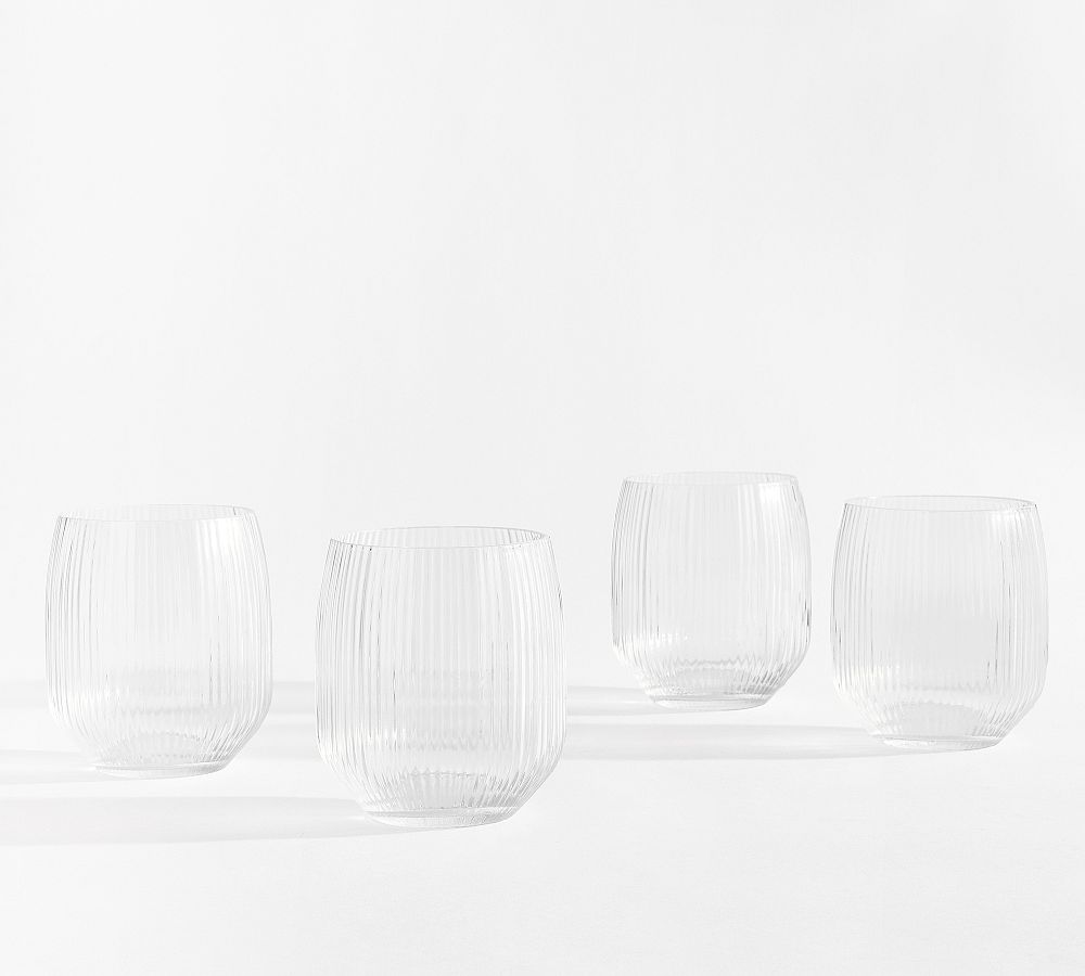 Sloan Stemless Wine Glasses - Set of 4 - Set of 4 - Clear