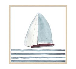 Open Box: Ship on Stripes 2, 32" x 32"