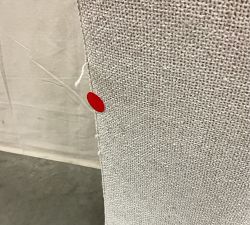 Open Box: Classic Upholstered Dining Chair - Performance Boucle Oatmeal, Seadrift Legs