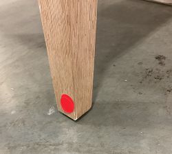 Open Box: Classic Upholstered Dining Chair - Performance Boucle Oatmeal, Seadrift Legs