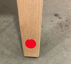 Open Box: Classic Upholstered Dining Chair - Performance Boucle Oatmeal, Seadrift Legs