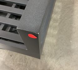 Open Box: Indio Metal Swivel Lounge Chair - Slate