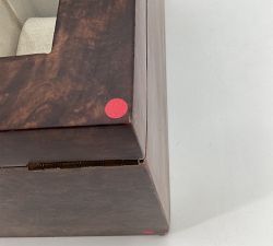 Open Box: Jewelry Armoire, 12.5" W x 8.5" D x 6.25" H - Burlwood