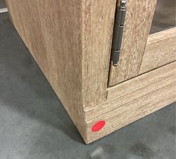 Open Box: Livingston Glass Door Cabinet without Top (35") - Seadrift