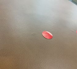 Open Box: Maison Leather Bar Height Stool (30") - Statesville Caramel, Antique Bronze Leg