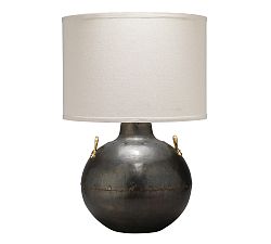 Open Box: Platts Metal LED Round Table Lamp (25") - Gunmetal
