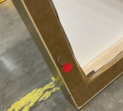 Open Box: Reflection Stream Framed Canvas, 40" x 40" - Champagne Frame