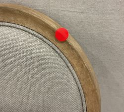 Open Box: Sausalito Upholstered Dining Chair - Basket Weave Oatmeal, Seadrift