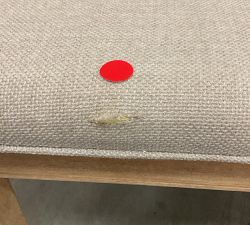 Open Box: Sausalito Upholstered Dining Chair - Basket Weave Oatmeal, Seadrift