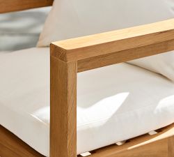 Malibu Teak Rounded Outdoor Dining Armchair