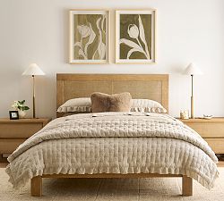 Belgian Flax Linen Ruffle Tufted Quilt