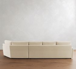 Pearce Square Arm Deep Seat Cuddle Chaise Sectional (137"&ndash;167")