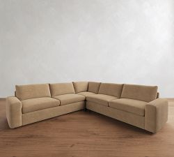 Sierra Leather 3-Piece L-Shaped Sectional (127")