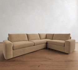Sierra Leather 3-Piece Sectional (128")